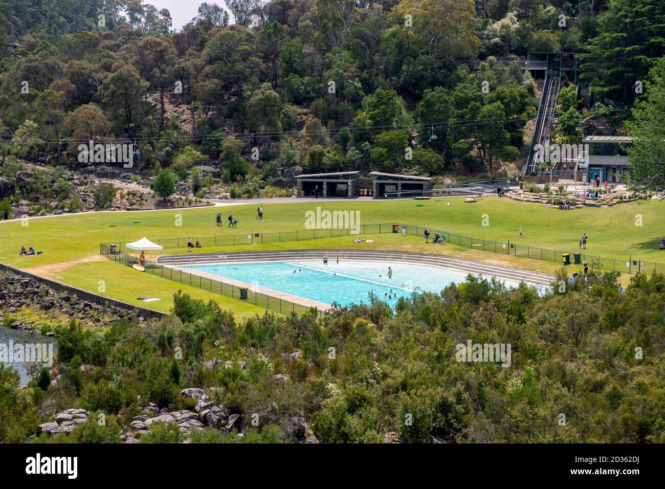 Ersten Becken, Katarakt George, Launceston, Tasmania, Australien Stockfoto