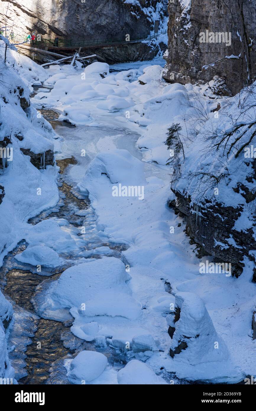 Breitachklamm, Oberstdorf, Allgäu Stockfoto