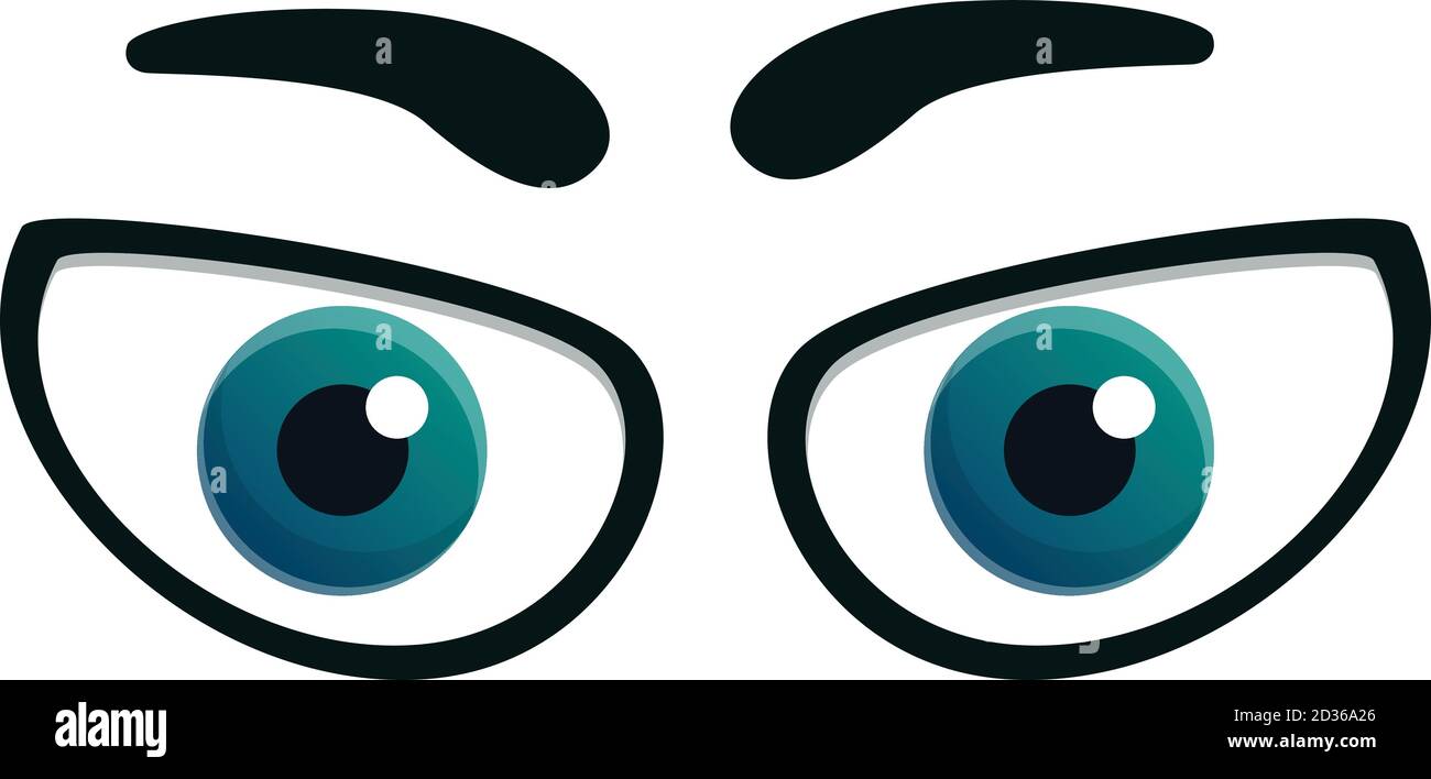 Symbol für emotionale Augen. Cartoon der emotionalen Augen Vektor-Symbol für Web-Design isoliert auf weißem Hintergrund Stock Vektor