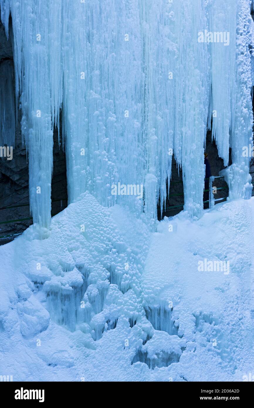 Breitachklamm, Eiszapfen, Wasser, vereist, Oberstdorf, Allgäu Stockfoto