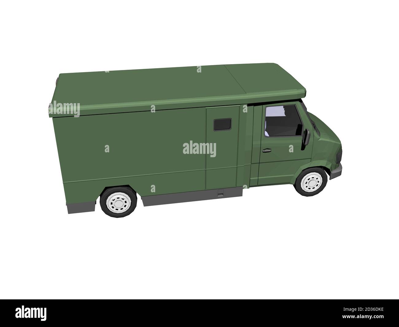 Grün gepanzertes Fahrzeug für Wertsachen Transport Stockfoto