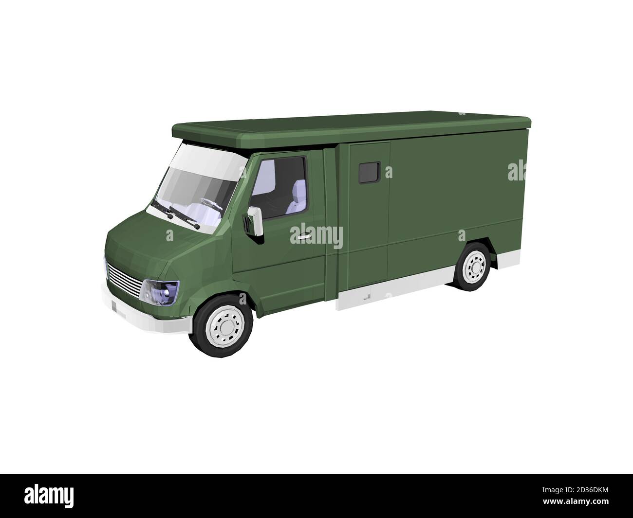 Grün gepanzertes Fahrzeug für Wertsachen Transport Stockfoto