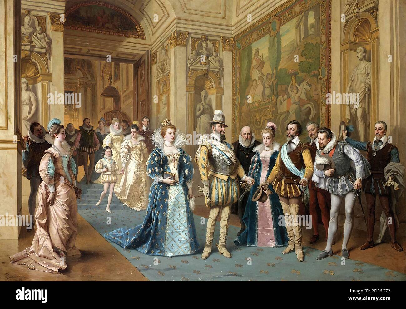 Bakalowicz Ladislaus Henri IV. Und Marie De Medicis Polnische