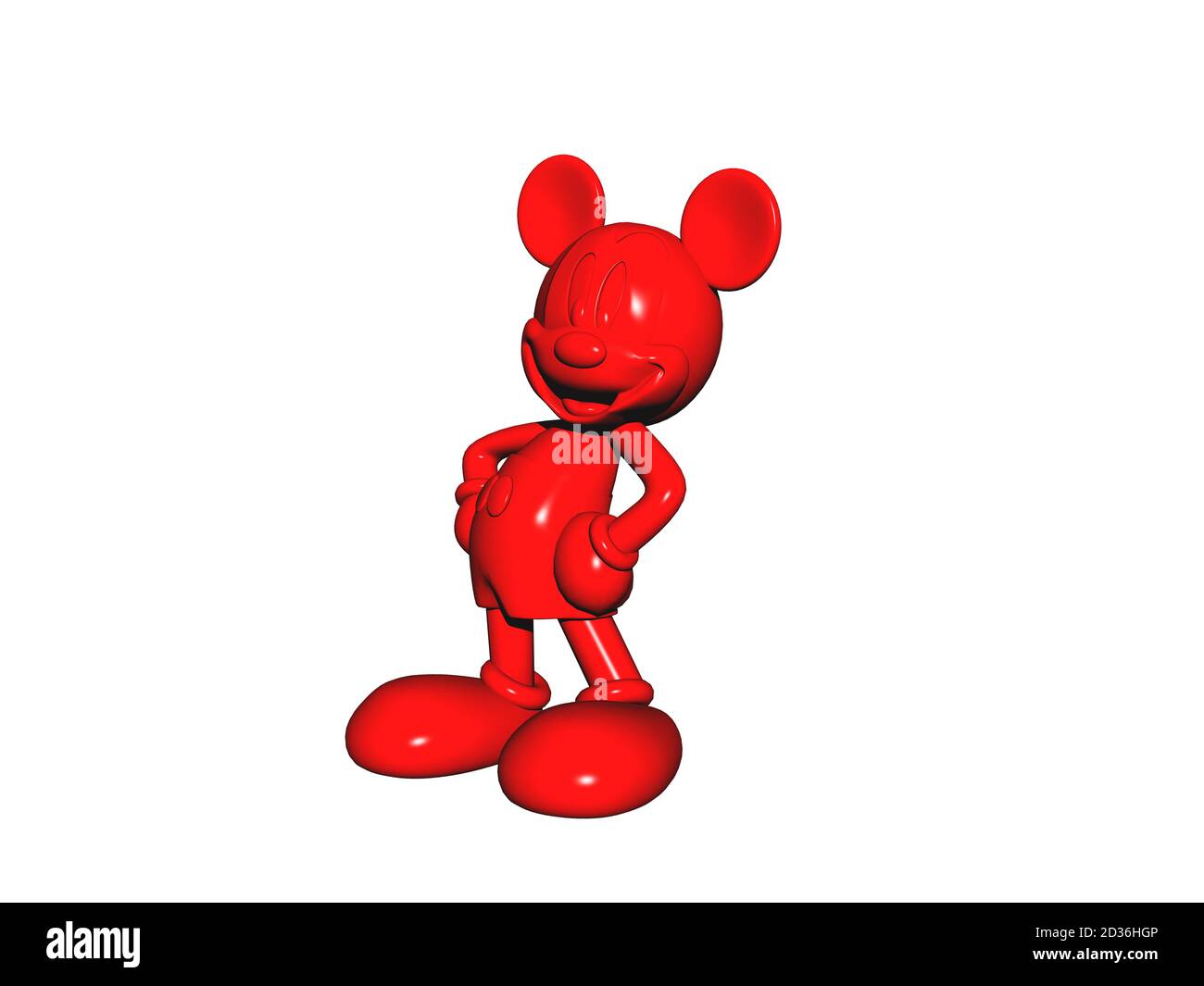 Lustige bunte Cartoon Maus Stockfoto