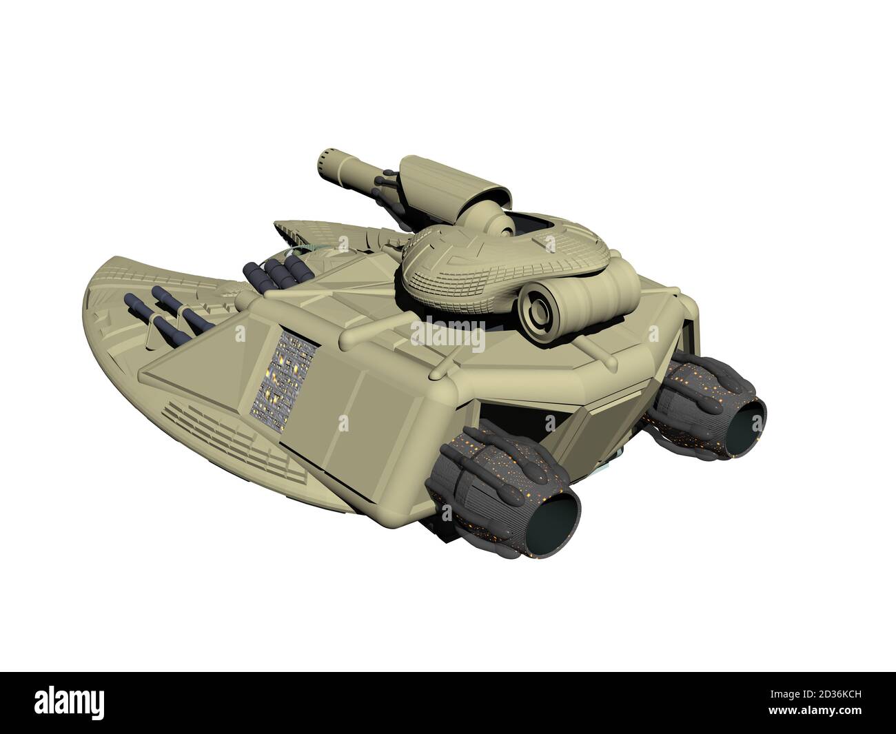 Raumstation und Raumschiff im Weltraum Stockfoto