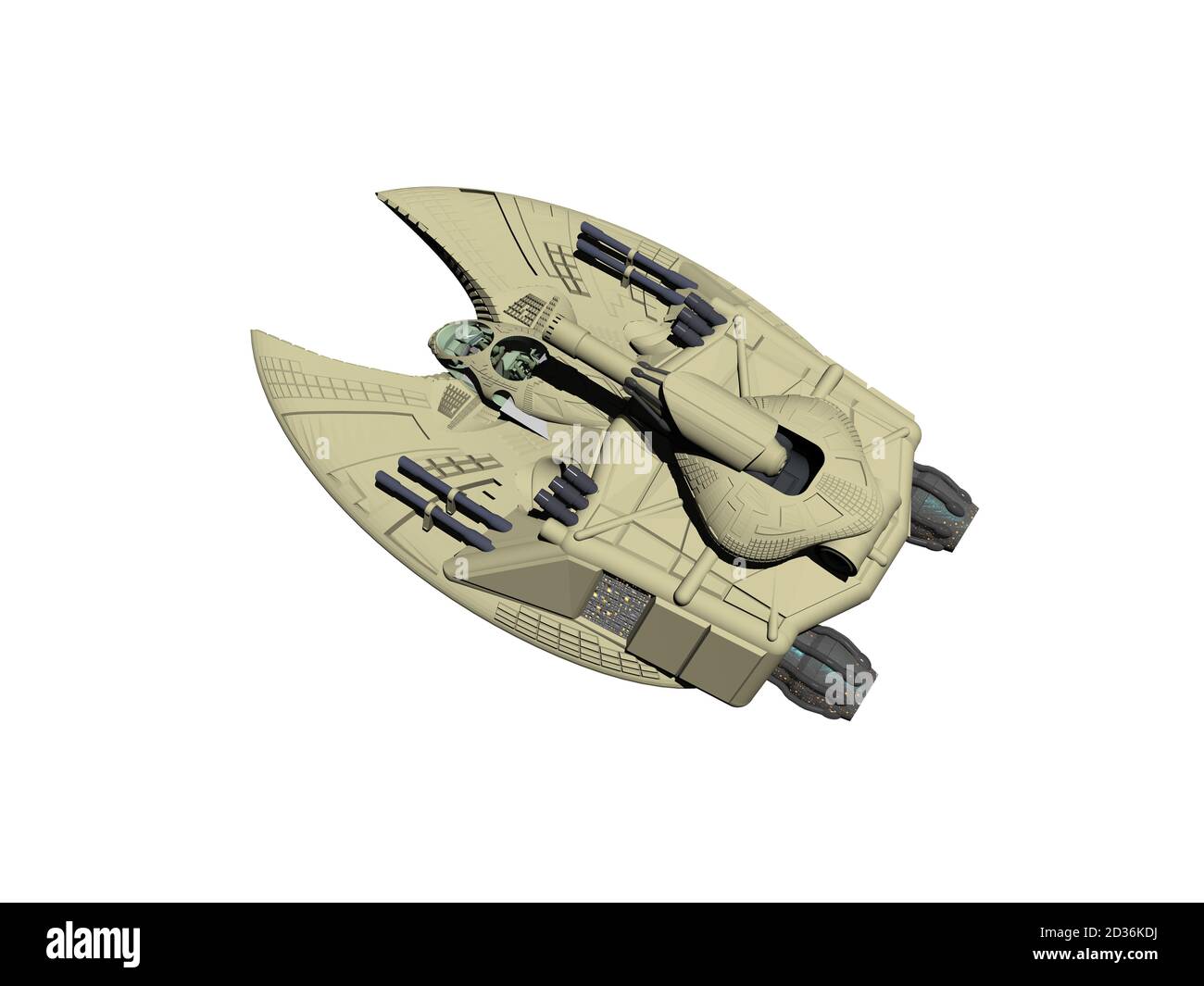 Raumstation und Raumschiff im Weltraum Stockfoto