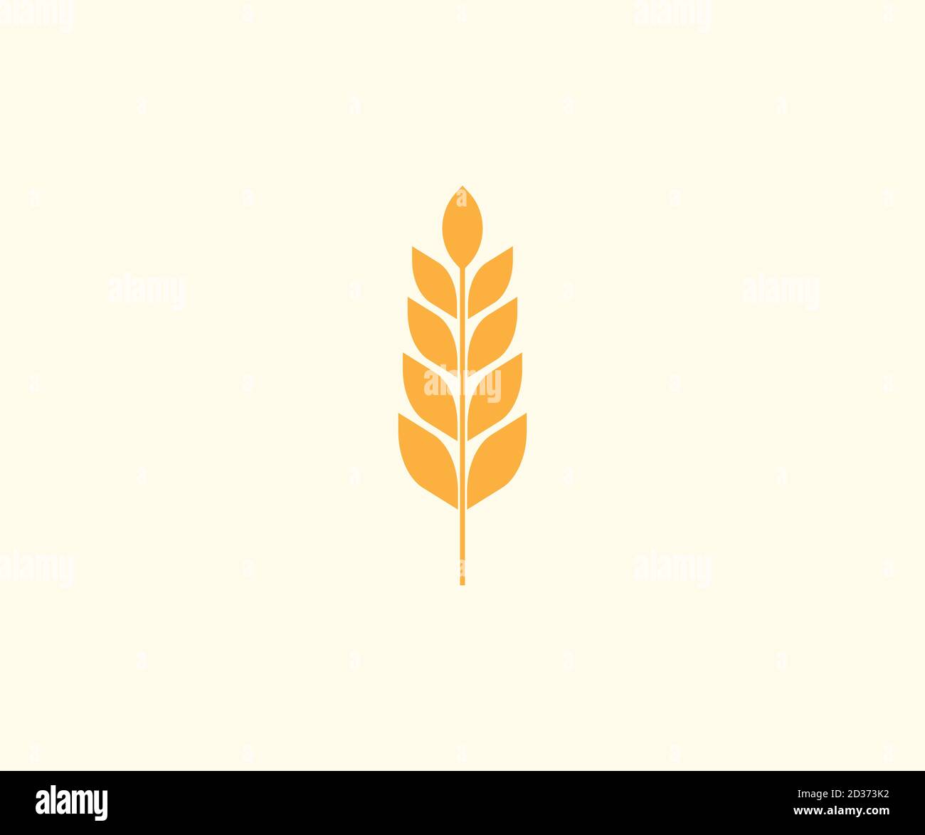 Weizen, Getreide, Getreide, Landwirtschaft Symbol. Vektor-Illustration, flaches Design. Stock Vektor