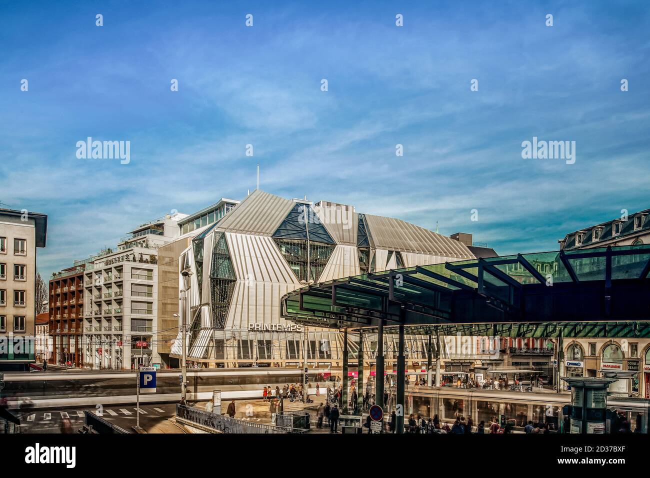 Editorial: 11. März 2017: Straßburg, Frankreich. Hauptbahnhof im Zentrum von Straßburg. Homme de Fer. Stockfoto