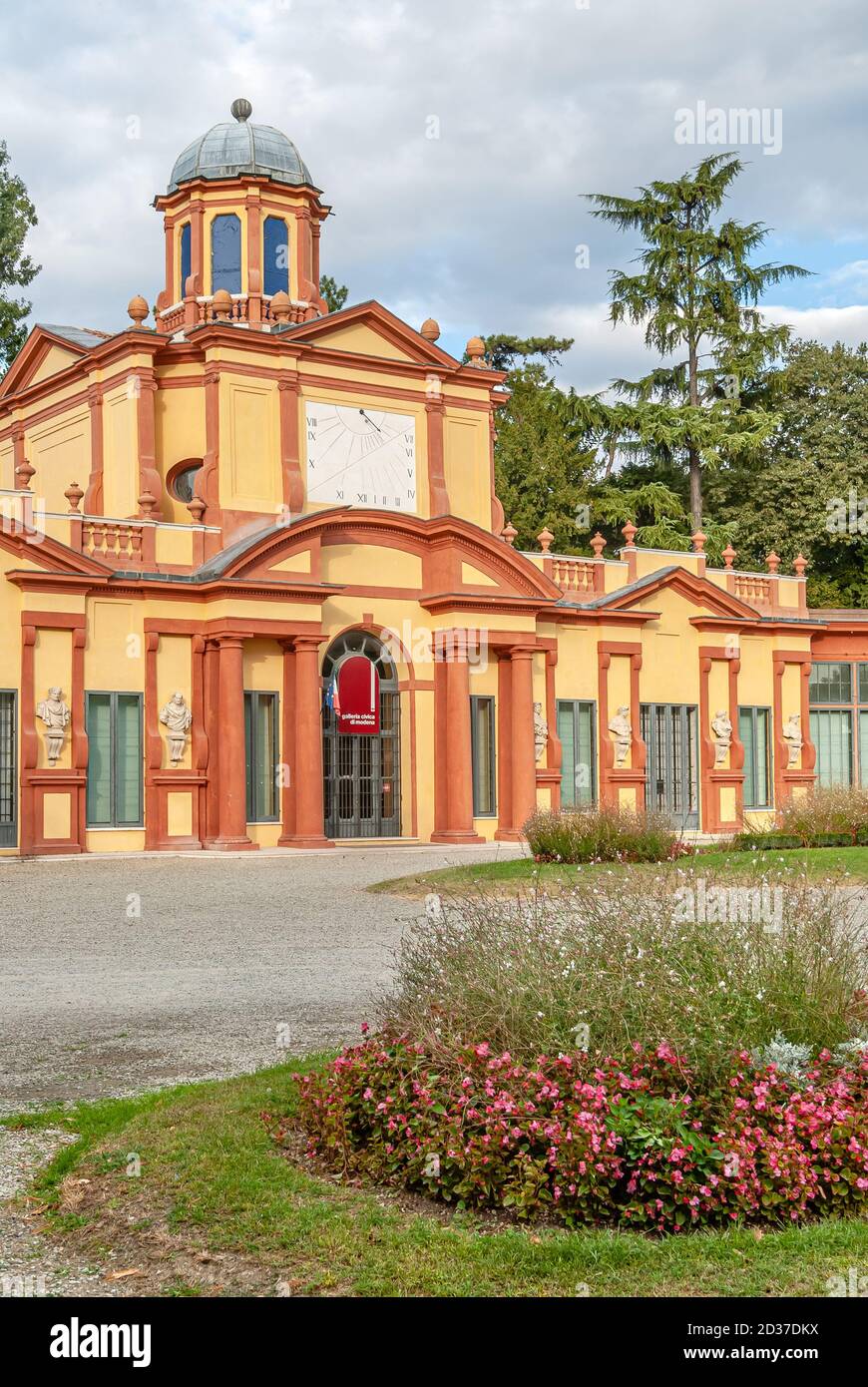 Palazzina dei Giardini pubblici im historischen Stadtzentrum von Modena, Emilia Romagna, Norditalien. Stockfoto