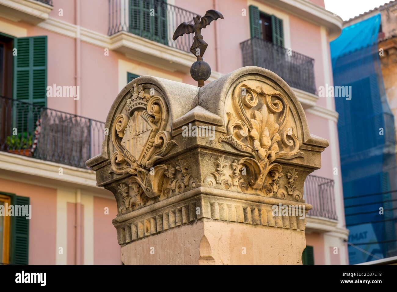 fuente publica, plaça d´en Coll, Palma, Mallorca, balearen, Spanien Stockfoto