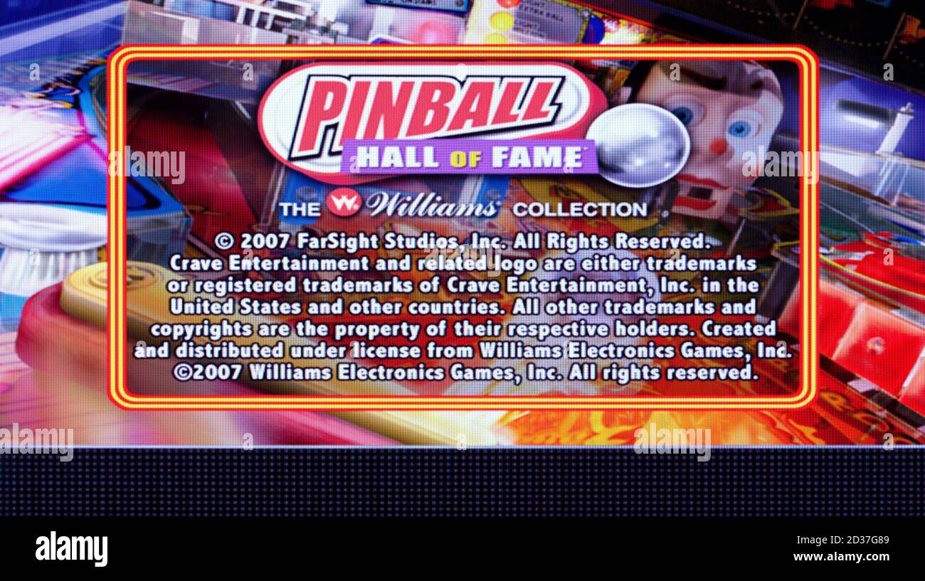 Flipper hall of fame williams sammlung Fotos und Bildmaterial in