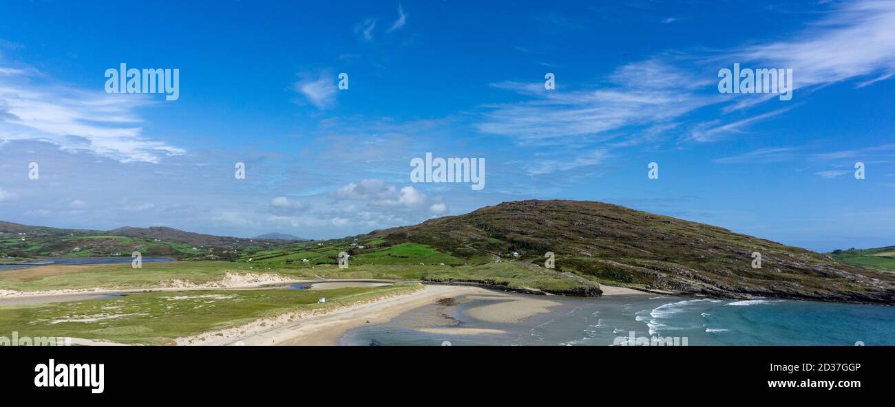 Die Landschaft rund um Barleycove Beach in West Cork, Irland. Der Strand wurde von der Europäischen Union als besonderes Schutzgebiet ausgewiesen. Stockfoto