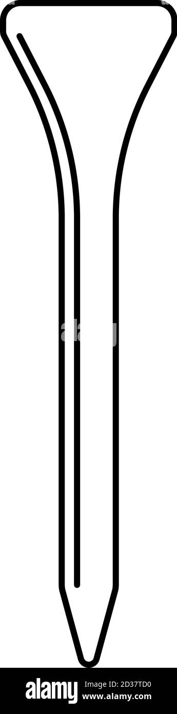 Golf-T-Shirt für Abschlag in Vektor Stock Vektor