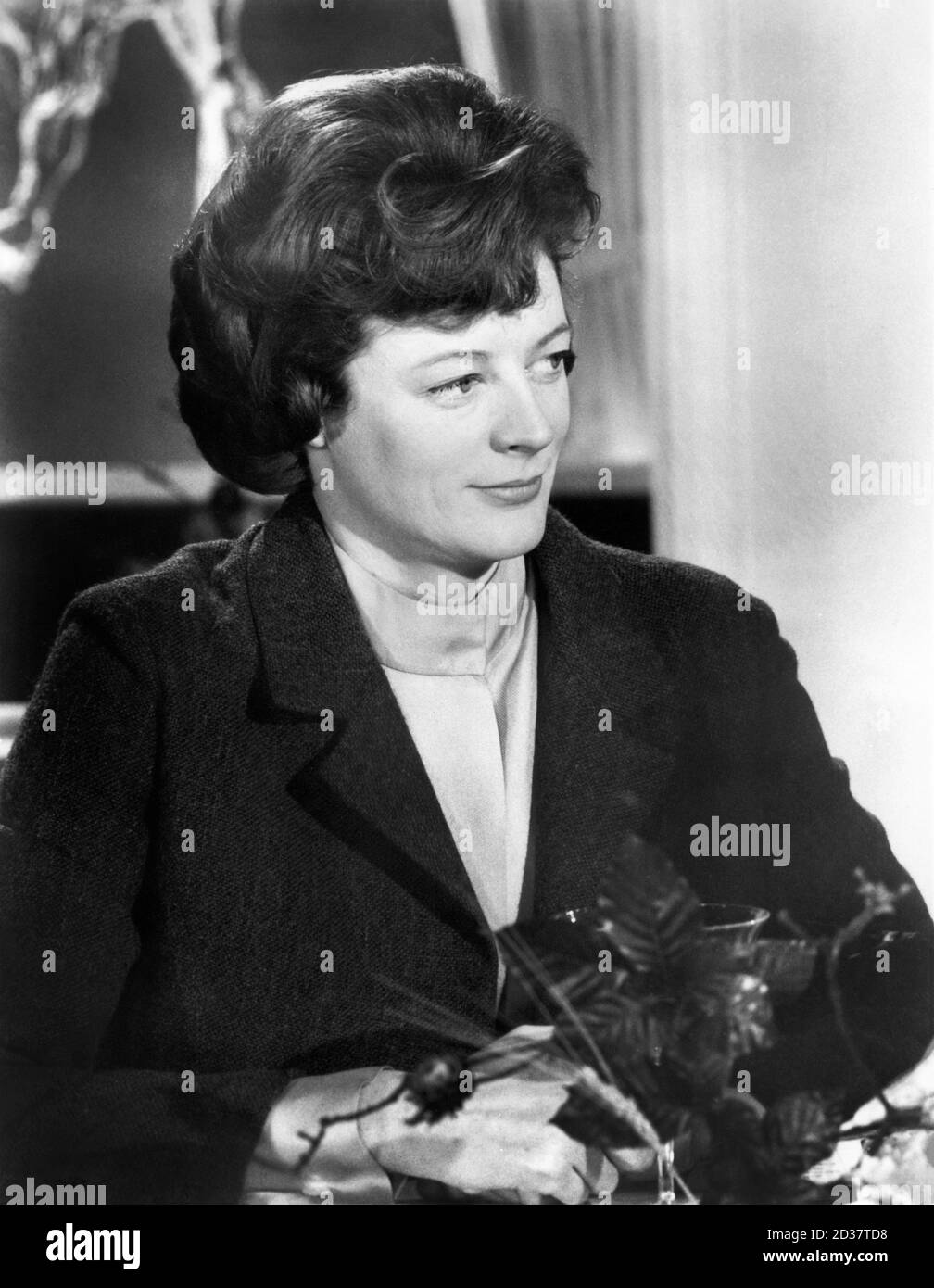 Maggie Smith, Head and Shoulders Portrait, On-Set of the British Film, 'The V.I.P.s', MGM, 1963 Stockfoto