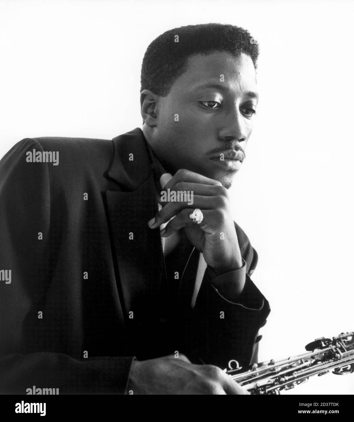 Wesley Snipes, Head and Shoulders Publicity Portrait for the Film, 'Do' Better Blues', Universal Pictures, 1990 Stockfoto