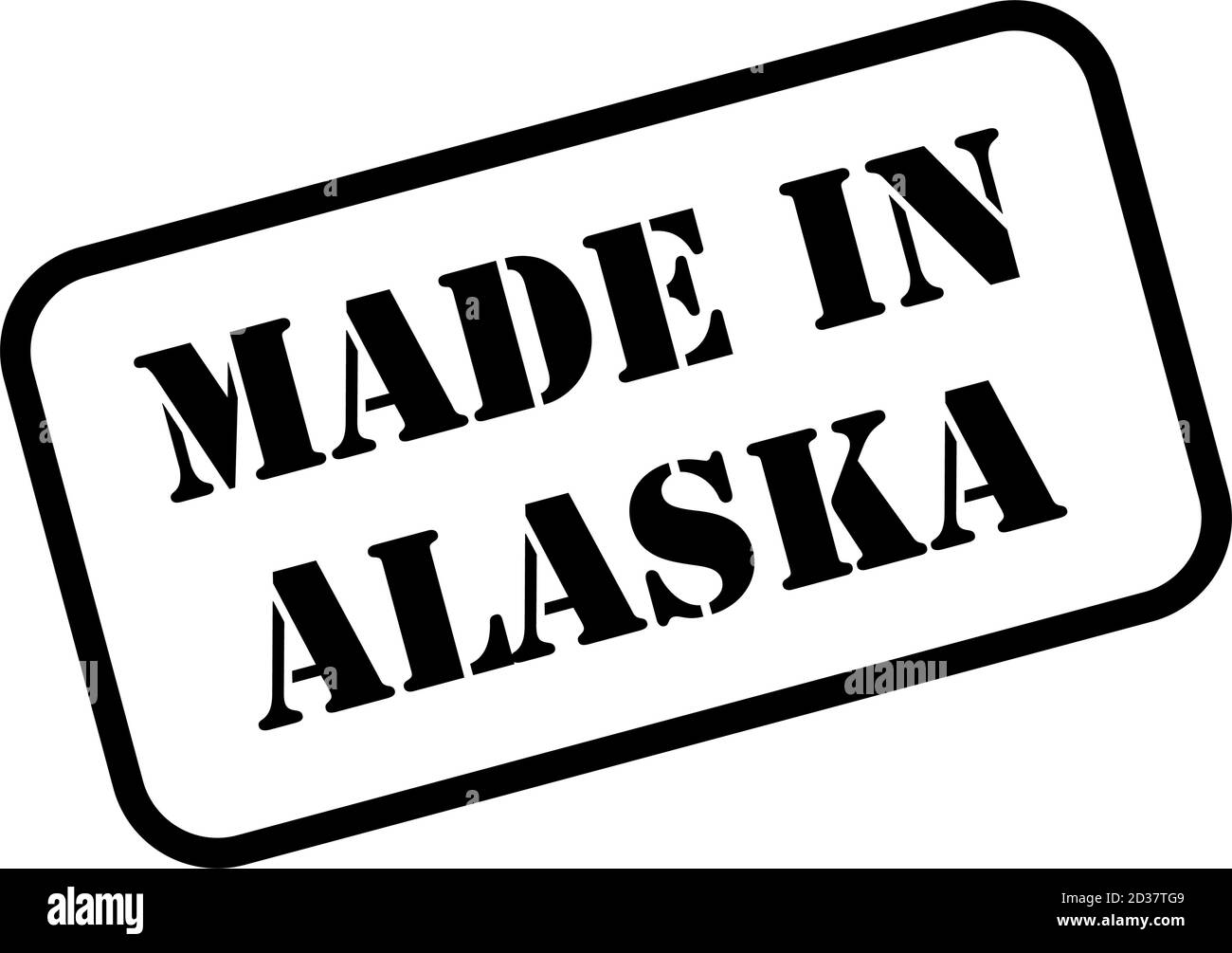 Made in Alaska State Zeichen in Gummi Stempel Stil Vektor Stock Vektor