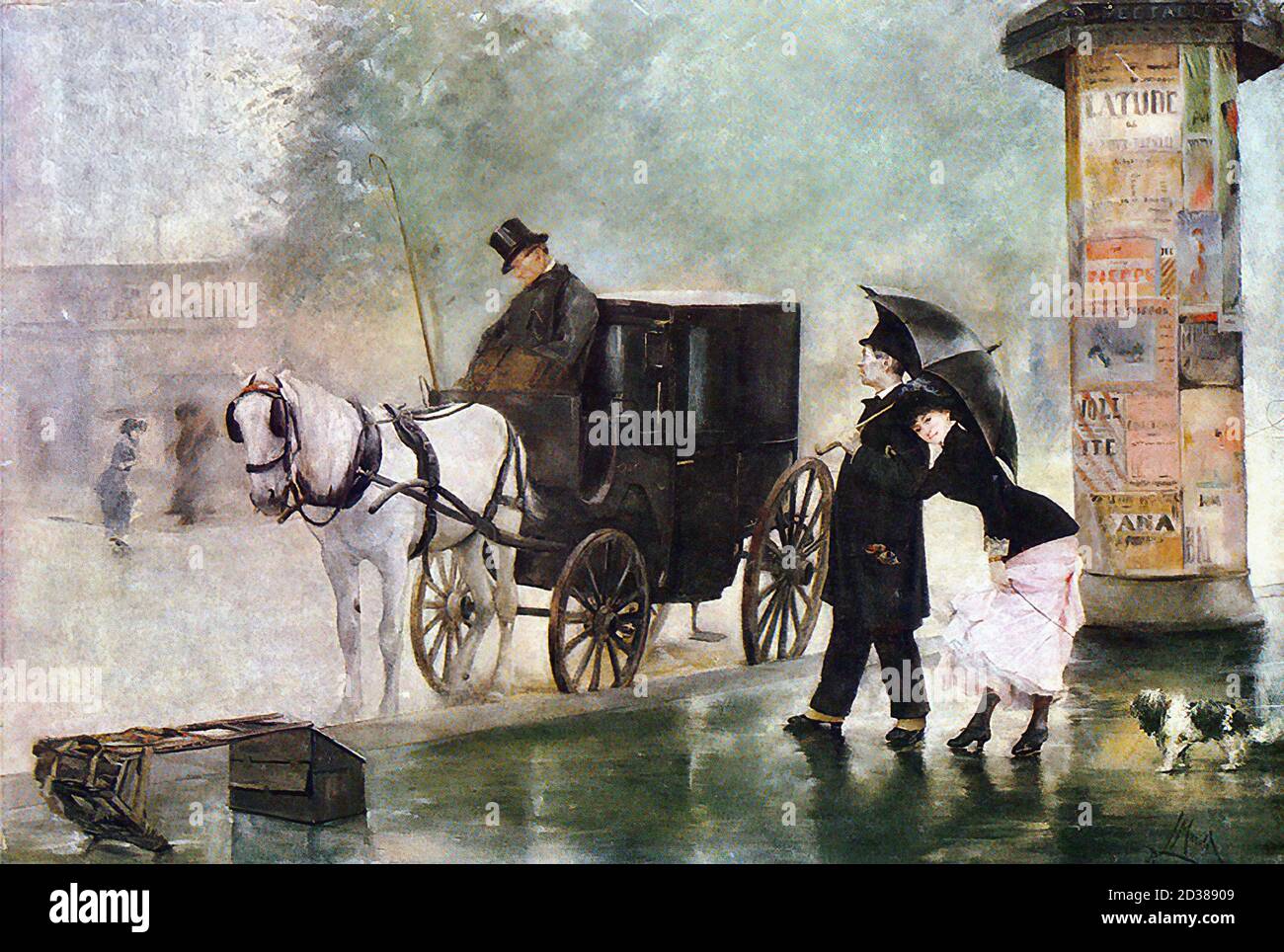 Marold Ludek - der Taxifahrer - Tschechien und die Slowakei Schule - 19. Jahrhundert Stockfoto