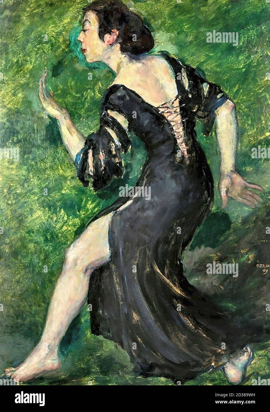 Orlik Emil - Macara die Tänzerin - Tschechische Republik und Slowakei Schule - 19. Jahrhundert Stockfoto