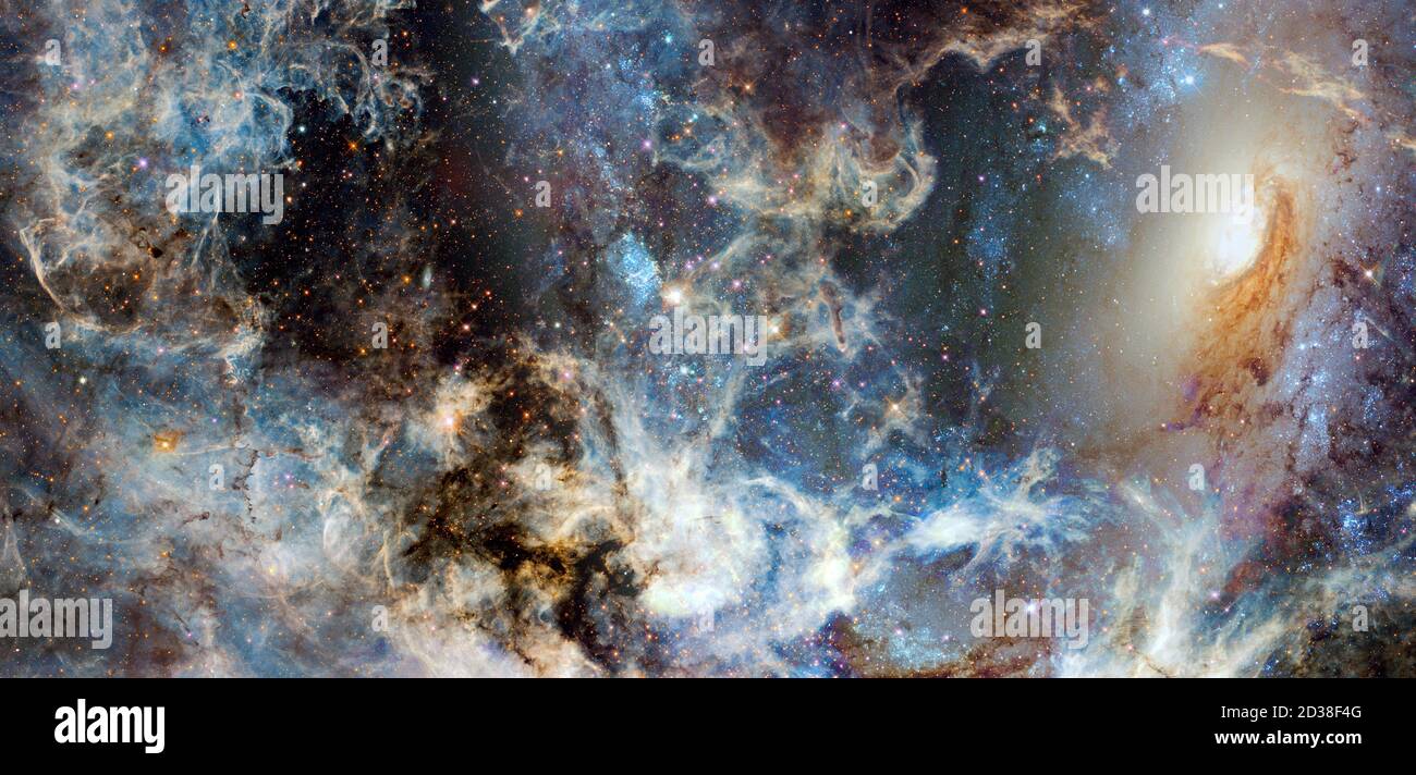 Science Fiction Raum Tapete. Elemente dieses Bildes, die von der NASA eingerichtet wurden Stockfoto