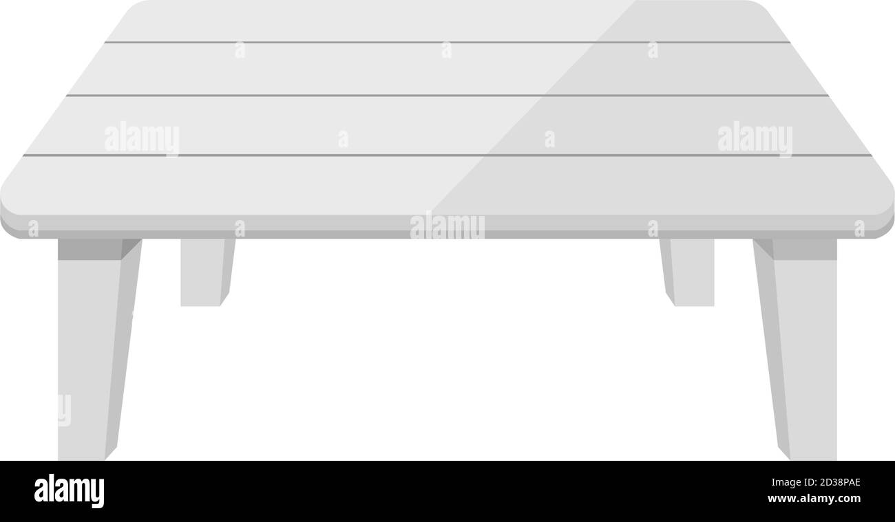 Vektor der weißen Plastiktabelle Stock Vektor
