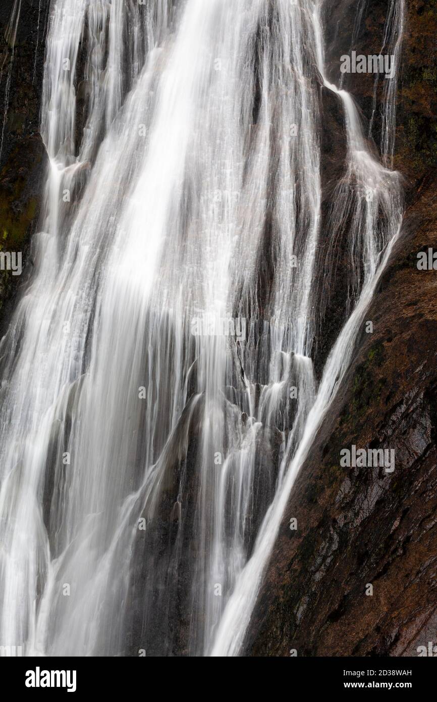 Aber Falls Wasserfall, Snowdonia, Nordwales Stockfoto