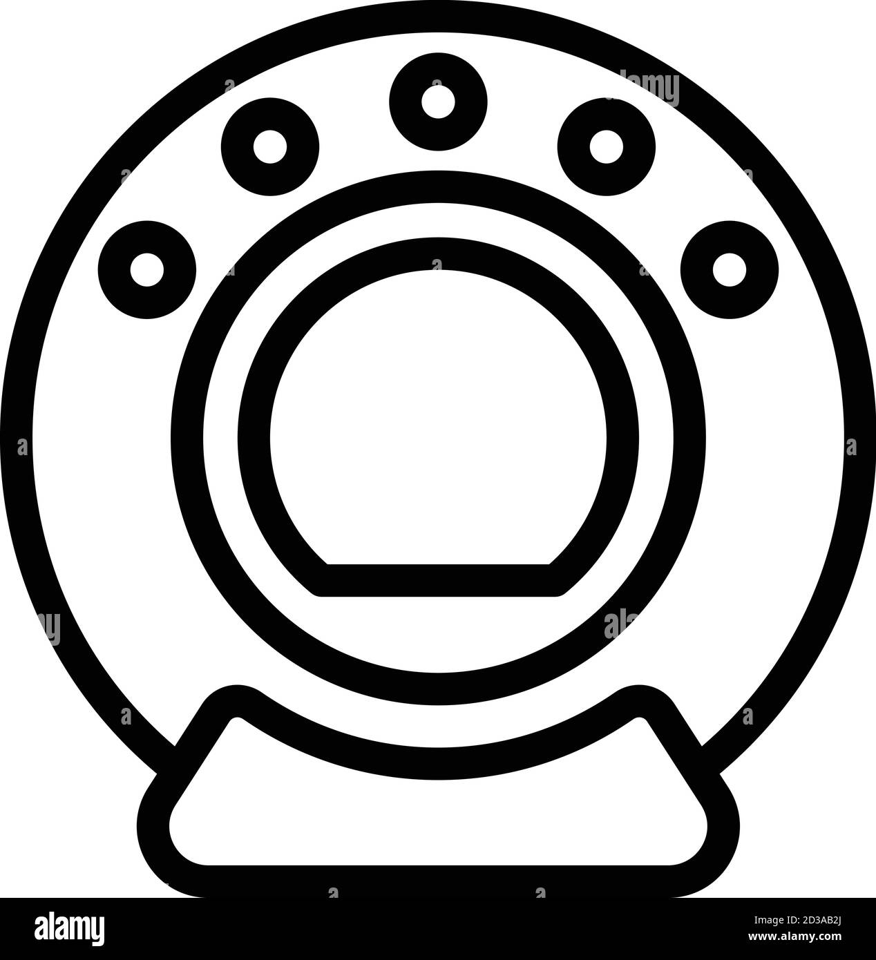 Symbol für MRT-Scanner, Umrissstil Stock Vektor