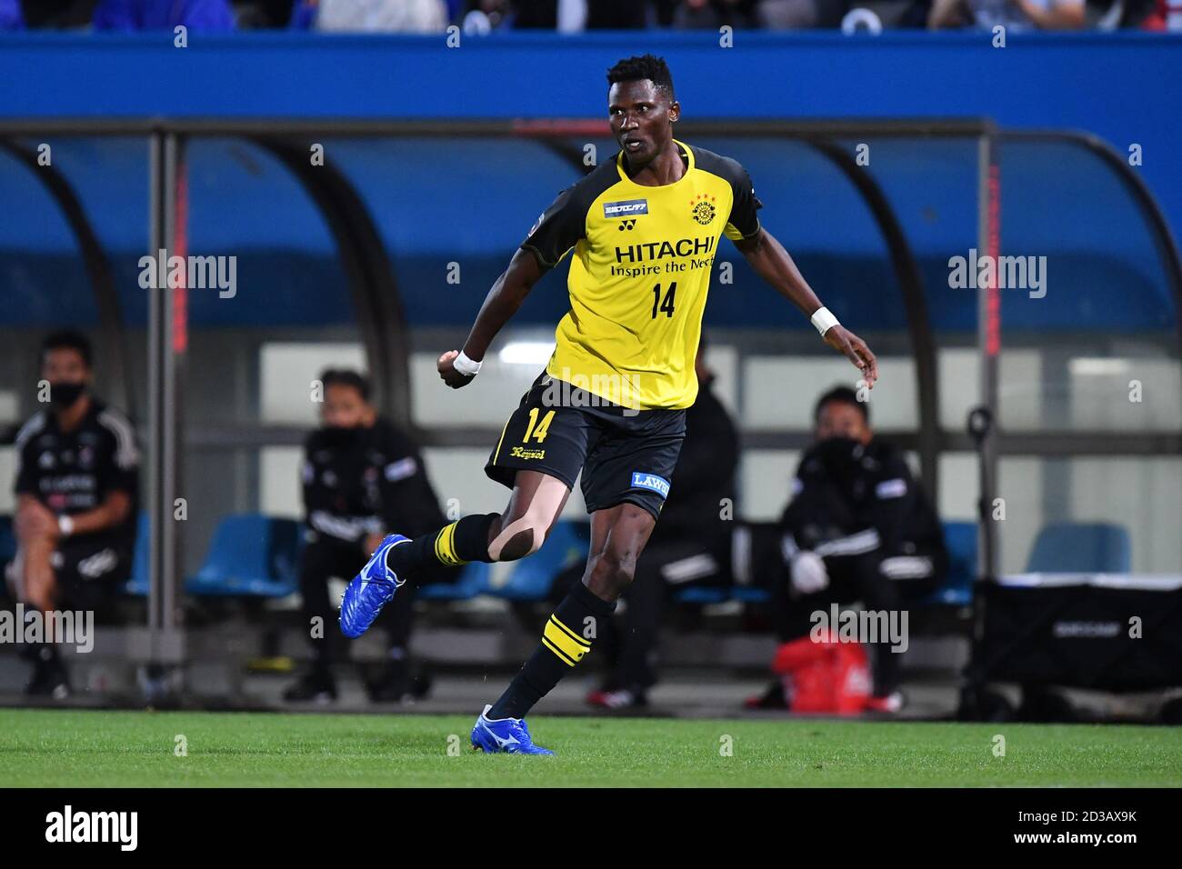 Michael Olunga von Kashiwa Reysol während des J. League YBC Levain Cup Halbfinale Fußballspiel zwischen Yokohama F. Marinos 0-1 Kashiwa Reysol im NHK Spring Mitsuzawa Football Stadium am 7. Oktober 2020 in Yokohama, Kanagawa, Japan. Quelle: AFLO/Alamy Live News Stockfoto