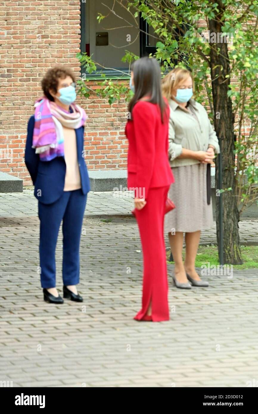 Madrid, Spanien. Okt. 2020. Königin Letizia nimmt am Treffen mit dem Studentenrat in Madrid Teil, Donnerstag, 8. Oktober 2020 Quelle: CORDON PRESS/Alamy Live News Stockfoto