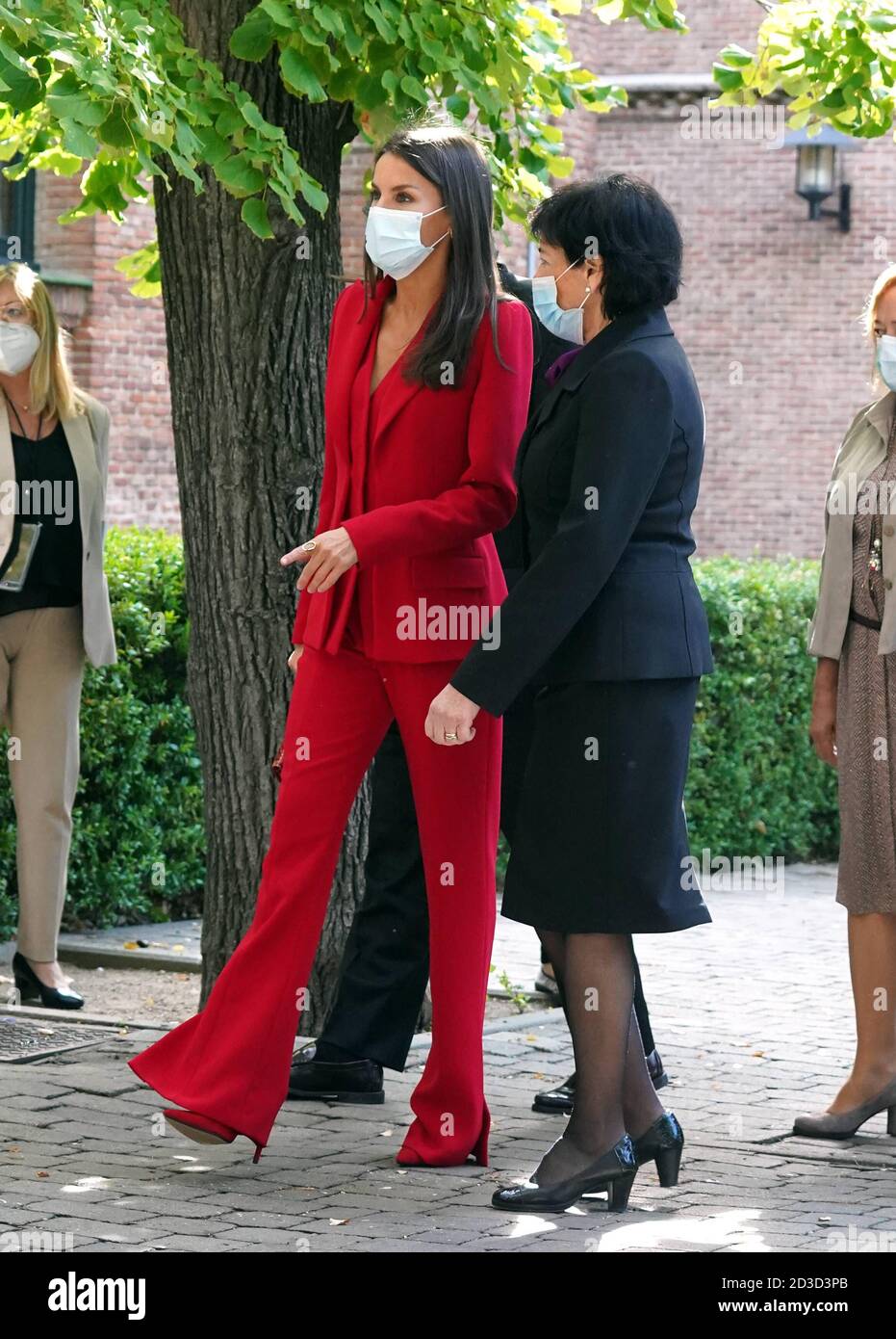 Madrid, Spanien. Okt. 2020. Königin Letizia nimmt am Treffen mit dem Studentenrat in Madrid Teil, Donnerstag, 8. Oktober 2020 Quelle: CORDON PRESS/Alamy Live News Stockfoto