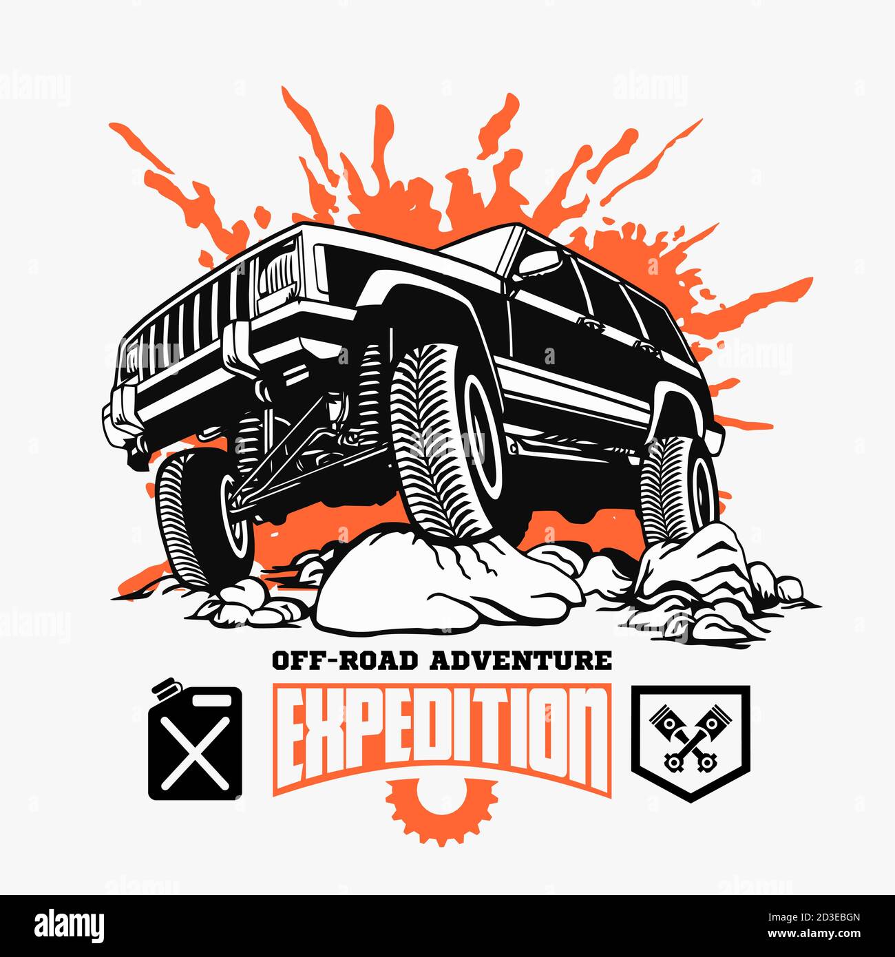 Off Road Auto Logo Vorlage - Vektor Stock Stock Vektor