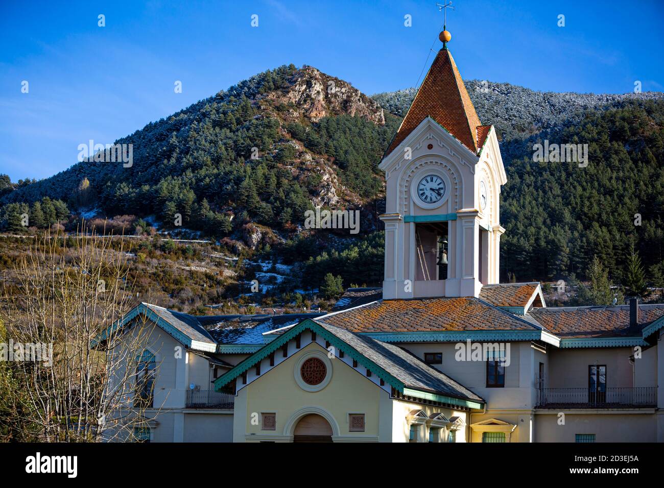 Das Glockenturm, Cerdanya Stockfoto