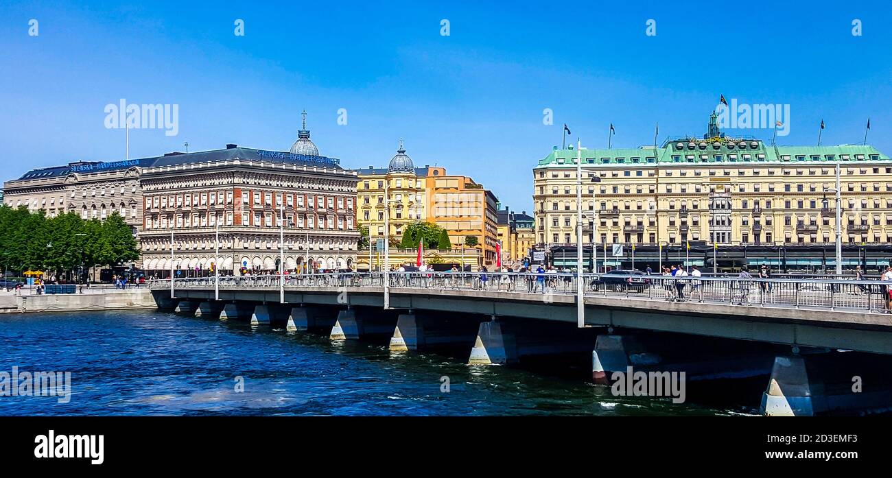 Blick auf die Stadt. Stockholm, Schweden Stockfoto