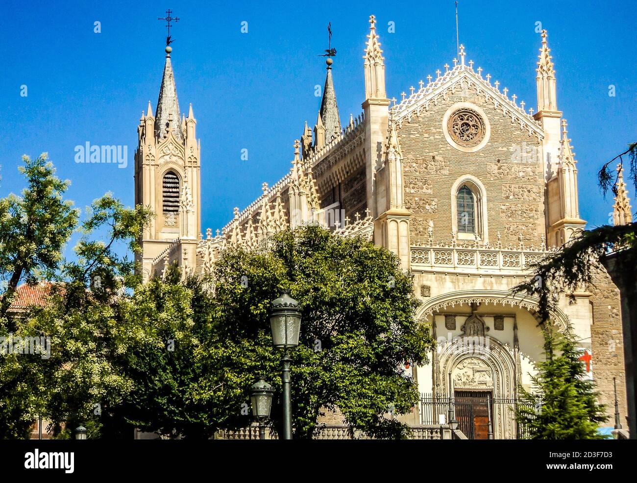 Kirche des heiligen Hieronymus des Königs (San Jeronimo el Real) - römisch-katholische Kirche neben dem Prado Museum. Madrid, Spanien. Stockfoto