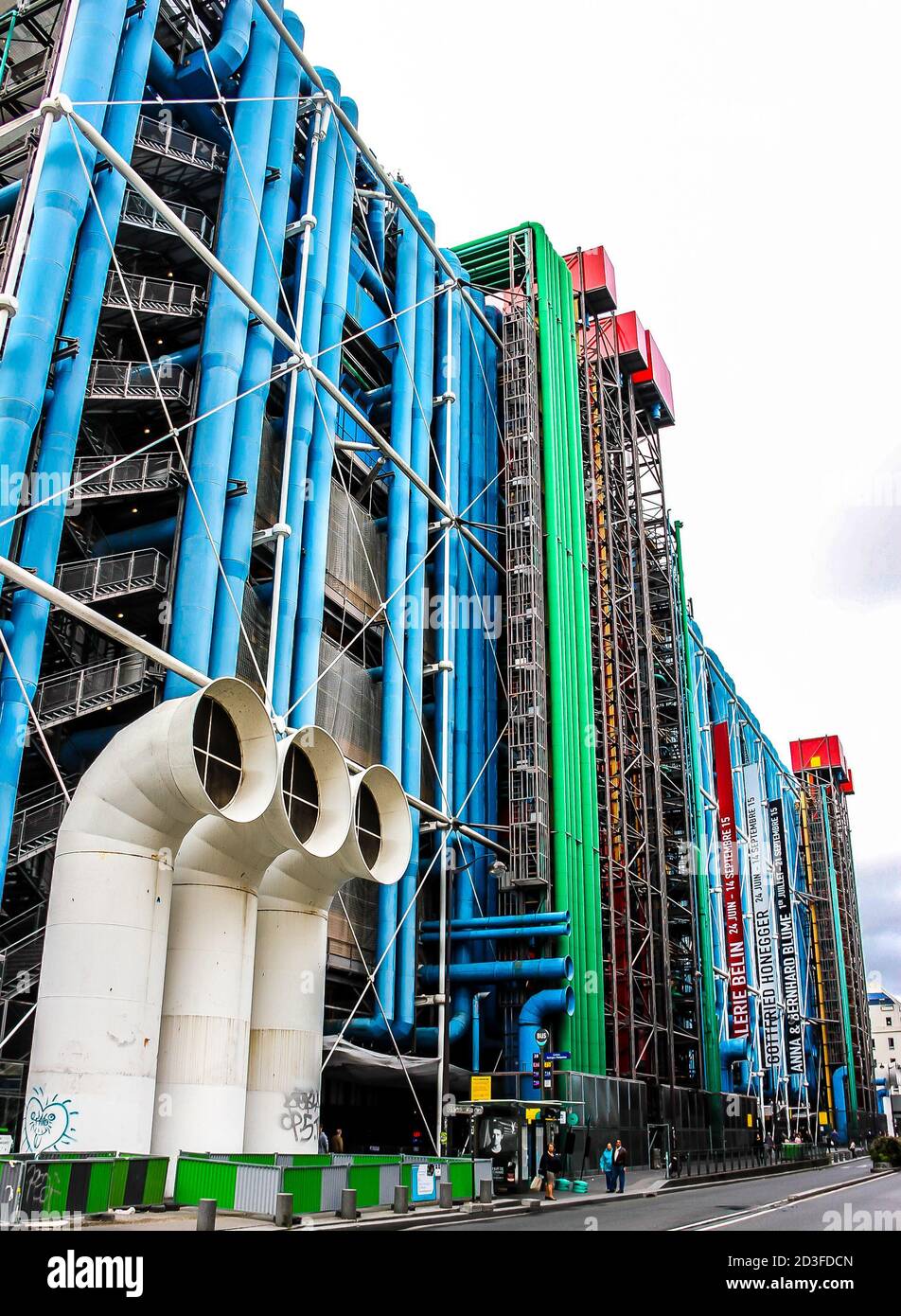 Centre Pompidou. Die Öffentliche Informationsbibliothek und das Museum für moderne Kunst. Paris, Frankreich Stockfoto