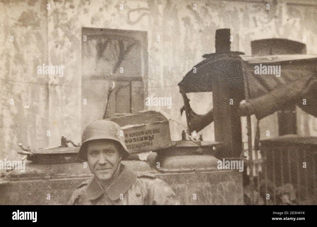 Deutscher Soldat während des Zweiten Weltkriegs Stockfoto