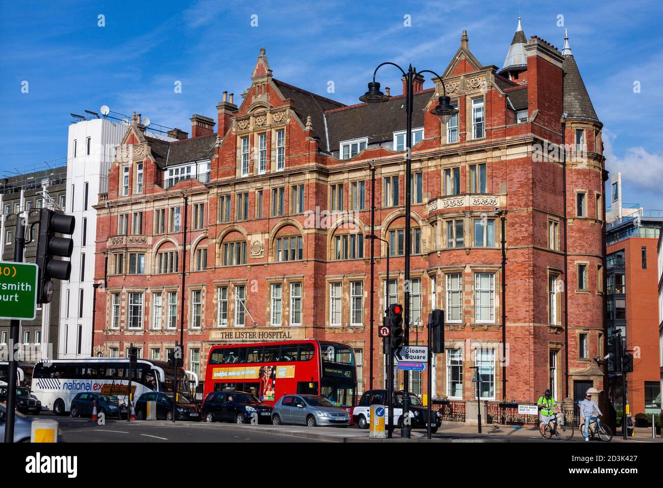 London, Großbritannien, 26. Februar 2012 : das Lister Hospital ist eine private medizinische Behandlungsklinik in Chelsea, die auf dem ehemaligen Gelände der Liste tätig ist Stockfoto