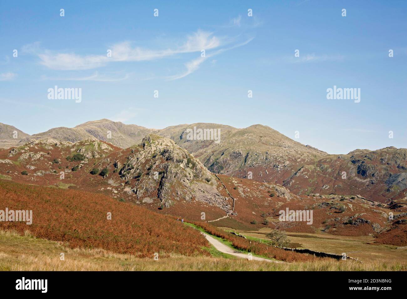 Ein Blick auf die Glocke und unter Beck Fells die Alter Mann von Coniston aus der Nähe von Torver High Common Coniston Lake District National Park Cumbria England Stockfoto