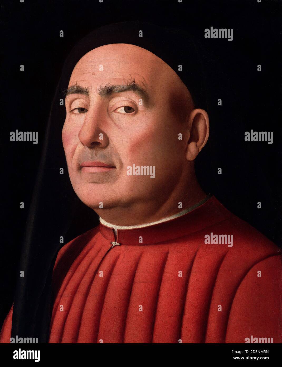 Antonello da Messina. Gemälde "Portrait of a man" des sizilianischen Künstlers Antonello di Giovanni di Antonio (1430-1479), Öl auf Holz, 1476 Stockfoto