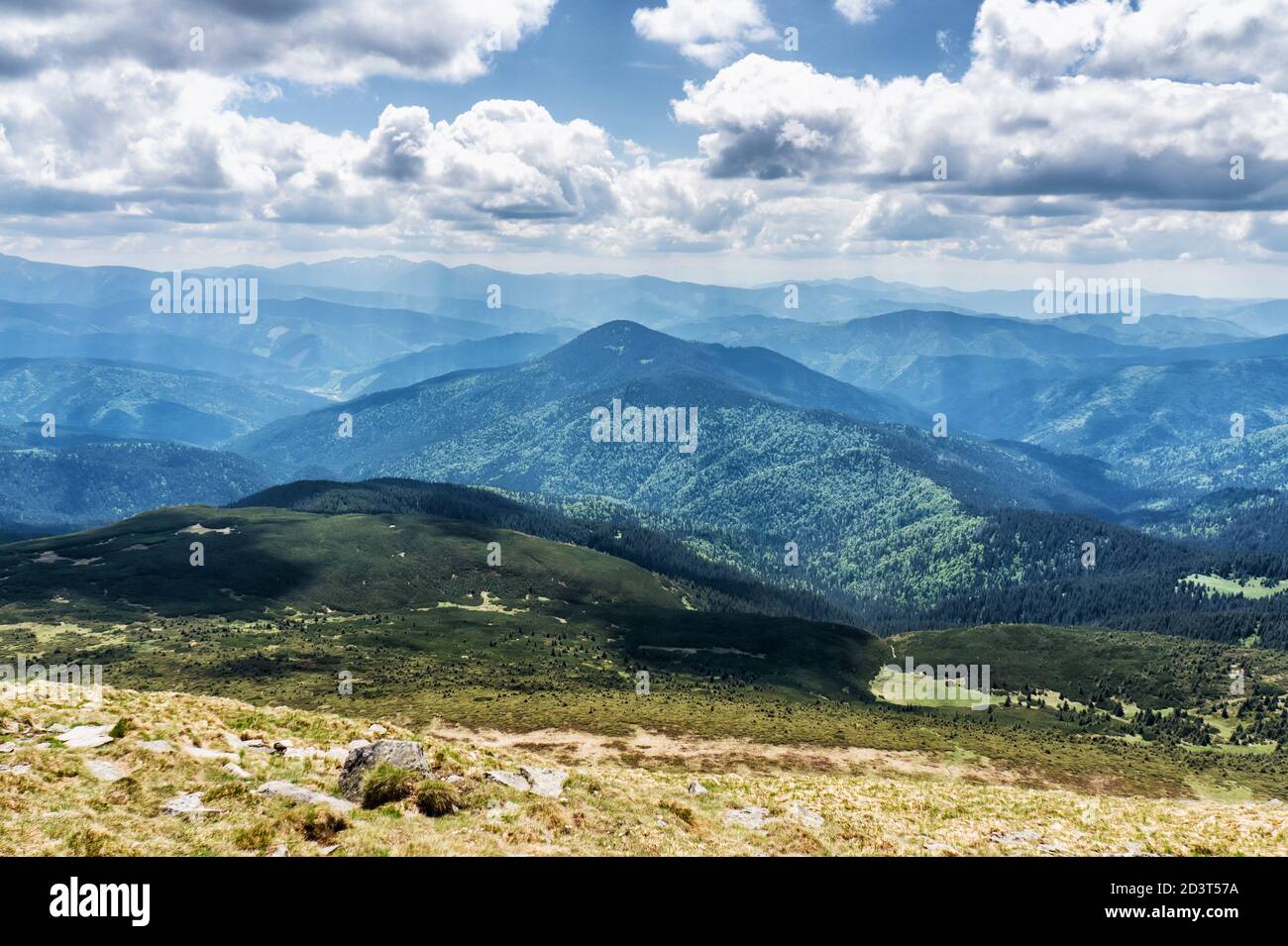 Schöner Blick auf die Berge Stockfoto