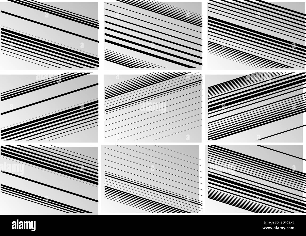 Raster und Netz von zufälligen schwarz-weiß, Graustufen Linien, Streifen, Streifen und Streifen Hintergrund, Muster Stock Vektor