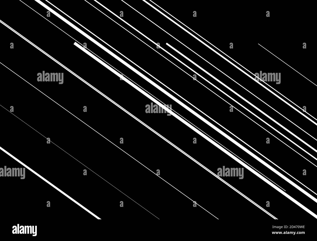 Diagonal, schräg, schräg und schräg linear, linear gestreift linig abstrakte geometrische Vektor-Illustration. Gekippte Nadelstreifen, Streifen und Streifen schwarz und Stock Vektor