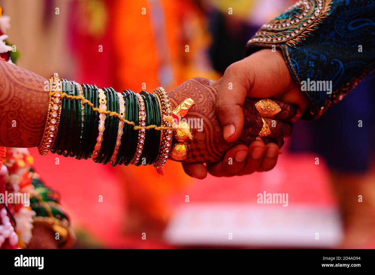 Die Tradition, in der hinduistischen Religion zu heiraten Stockfoto