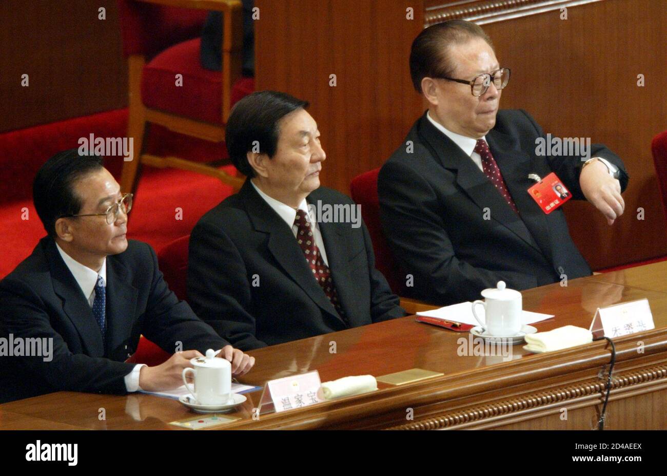 China peking jiang zemin npc Fotos und Bildmaterial in hoher