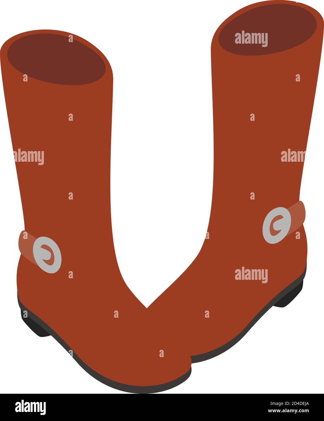 Demi Boots Icon, isometrischer Style Stock Vektor