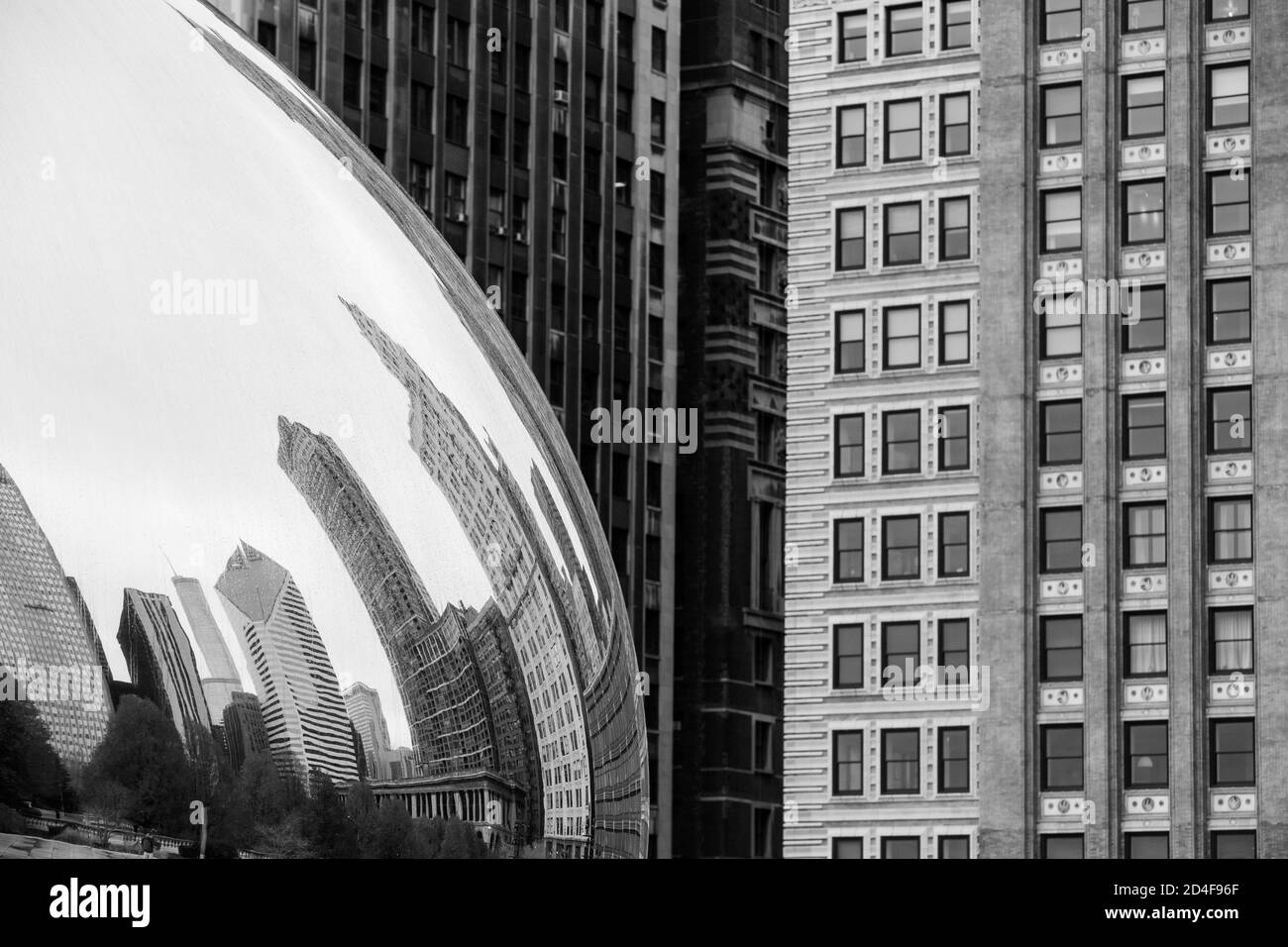 Cloud Gate The Bean in Chicago USA Stockfoto
