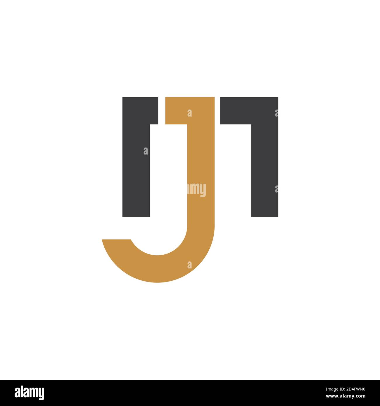 Anfangsbuchstabe jm Logo oder mj Logo Vektor Design-Vorlage Stock Vektor