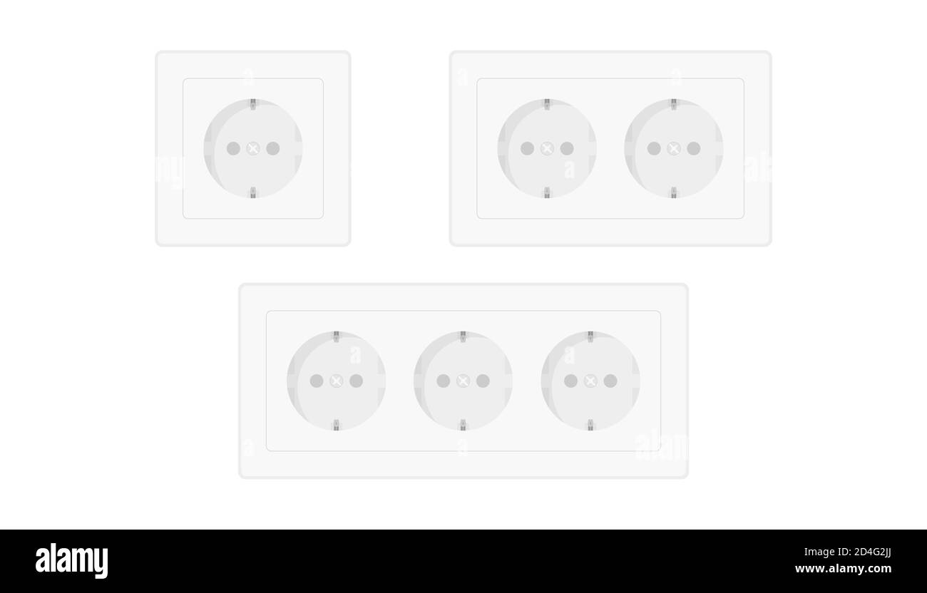 Vector-Steckdose. Vektorgrafik. Stock Vektor