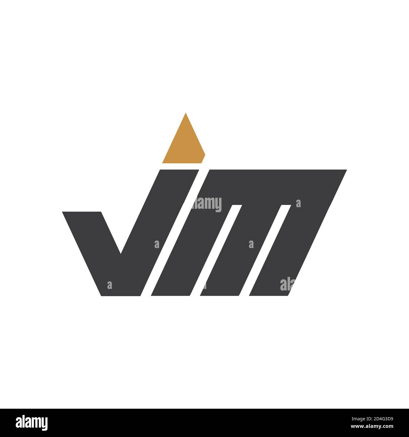Anfangsbuchstabe jm Logo oder mj Logo Vektor Design-Vorlage Stock Vektor