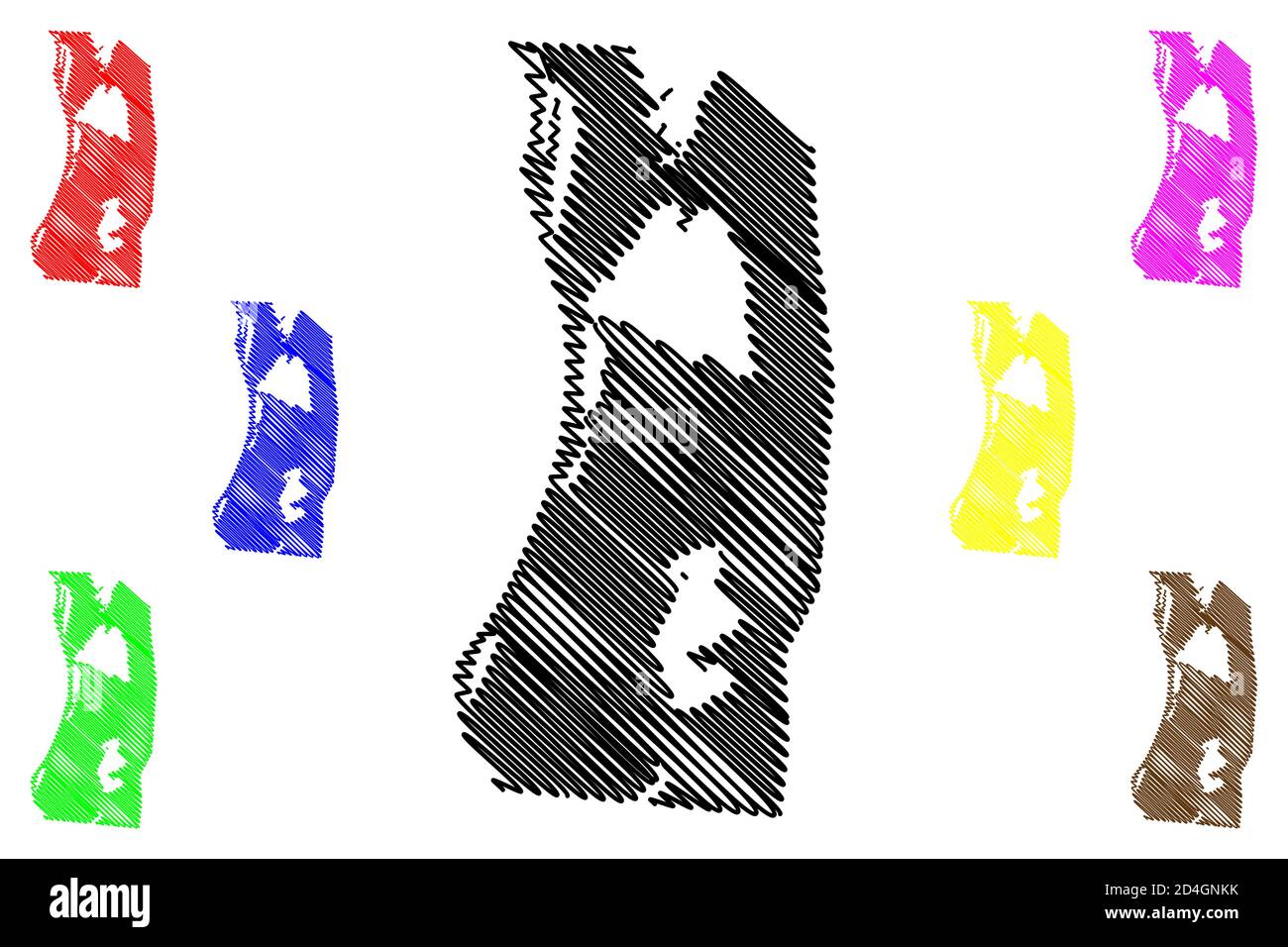 Cockburn Town City (Turks und Caicos Insel, Vereinigtes Königreich) Karte Vektorgrafik, Skizze Stadt von Cockburn Town map Stock Vektor