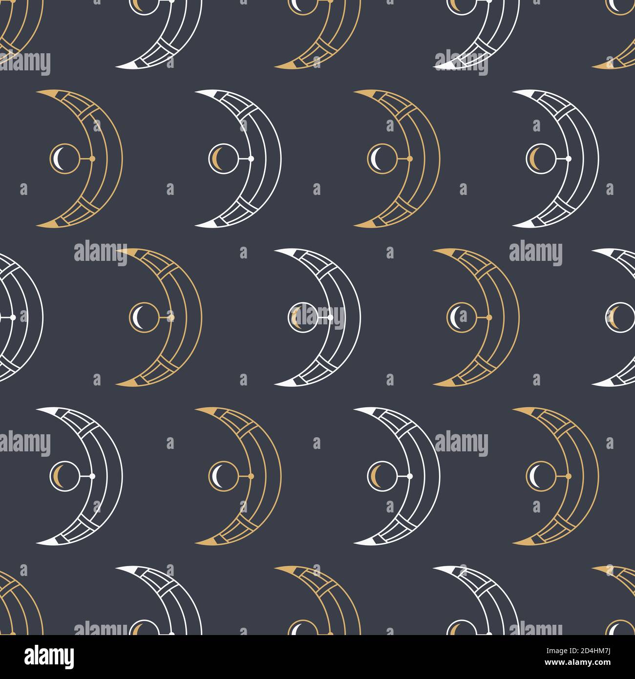 Abstrakte nahtlose heilige geometrische Symbole Muster. Moderne, stylische Textur. Linearer Stil. Vektorfarbe Hintergrund. Stock Vektor